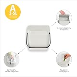 Brabantia Sort & Go Food Waste Bin 3L Fir Green Space Efficient Kitchen Compost view 4