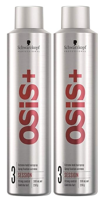 2er Session Haarspray 3 Osis Schwarzkopf Professional Extrem Hold 300 ml
