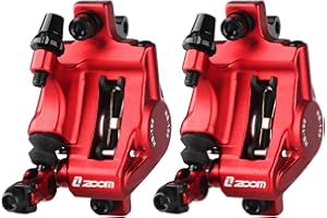 ZOOM Hydraulic Disc Brake Calipers: HB-100 MTB Bike Disc Brakes Front & Rear Caliper Set for Mountain, Road Bicycle and E-Bik