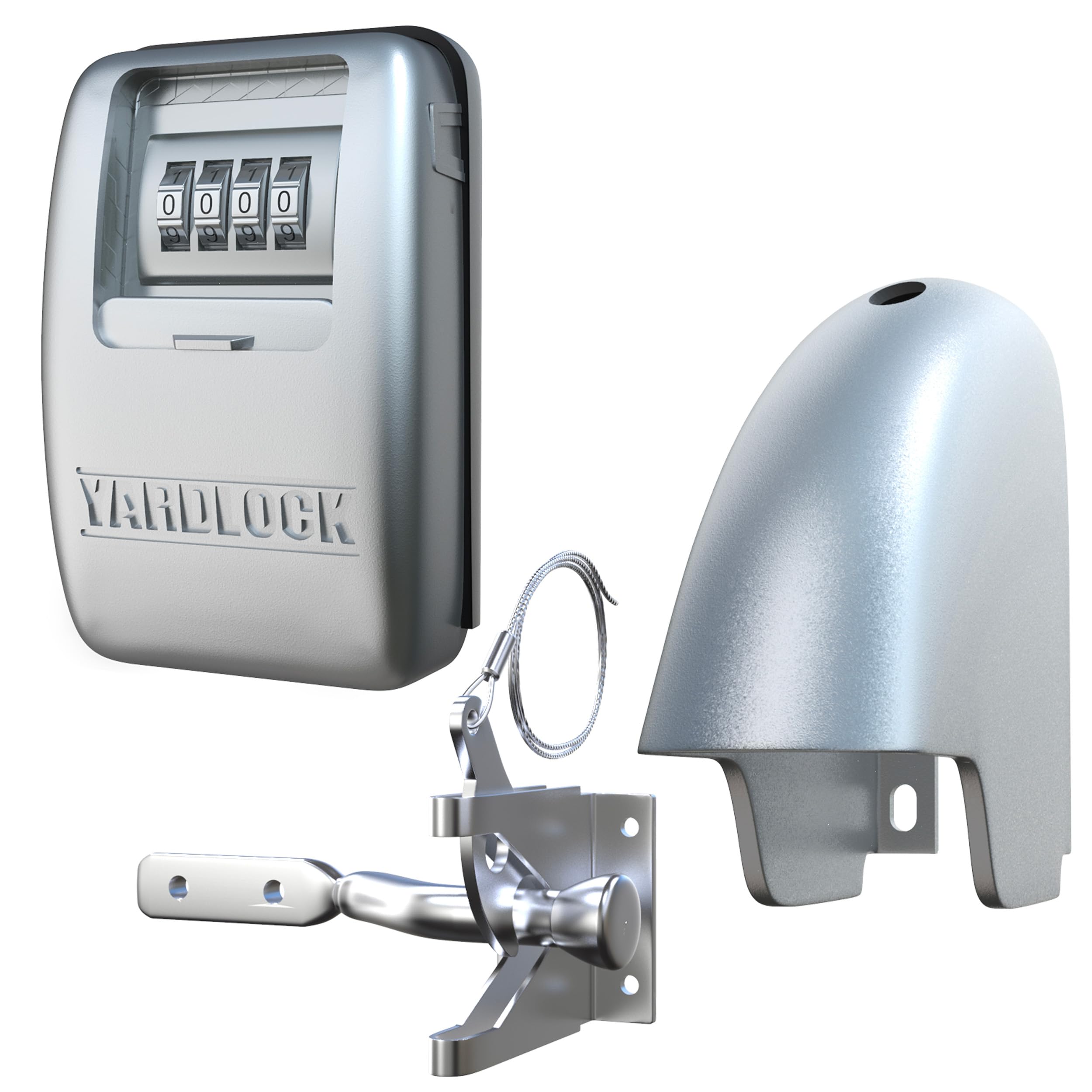 Gate Lock XLS – Secure Keyless Fence Lock and Latch with 2-way Access – Strong Durable System for Theft Prevention and Home Security, Easy Installation on Wood or Vinyl Gates/Fences