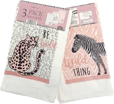 COUNTRY CLUB 3pk 100% Cotton Tea Towels - Choose from 30+ Designs - Kitchen