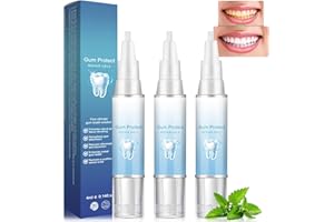 OMAKY Neslemy Gum Gel,Neslemy Gum Shield Therapy-Gel,Teeth Whitening Gums Instant Soothing Gels,Dentizen Gum- TherapyGel,Instant Tooth Whitening Pens for Oral Care (3PCS)