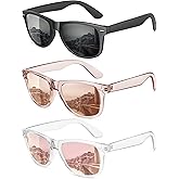 MEETSUN Polarized Sunglasses for Women Men Classic Retro Trendy Driving Sun Glasses UV400 Protection (3 Pack)