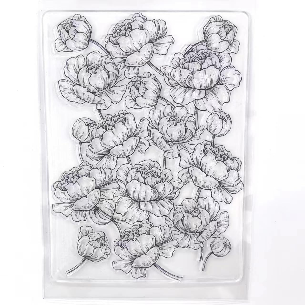 Welcome to Joyful Home 1pc Flower Background Clear Stamp for Card Making Decoration and Scrapbooking
