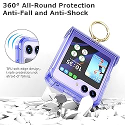 Galaxy Z Flip 5 Case with Hinge Protection Clear