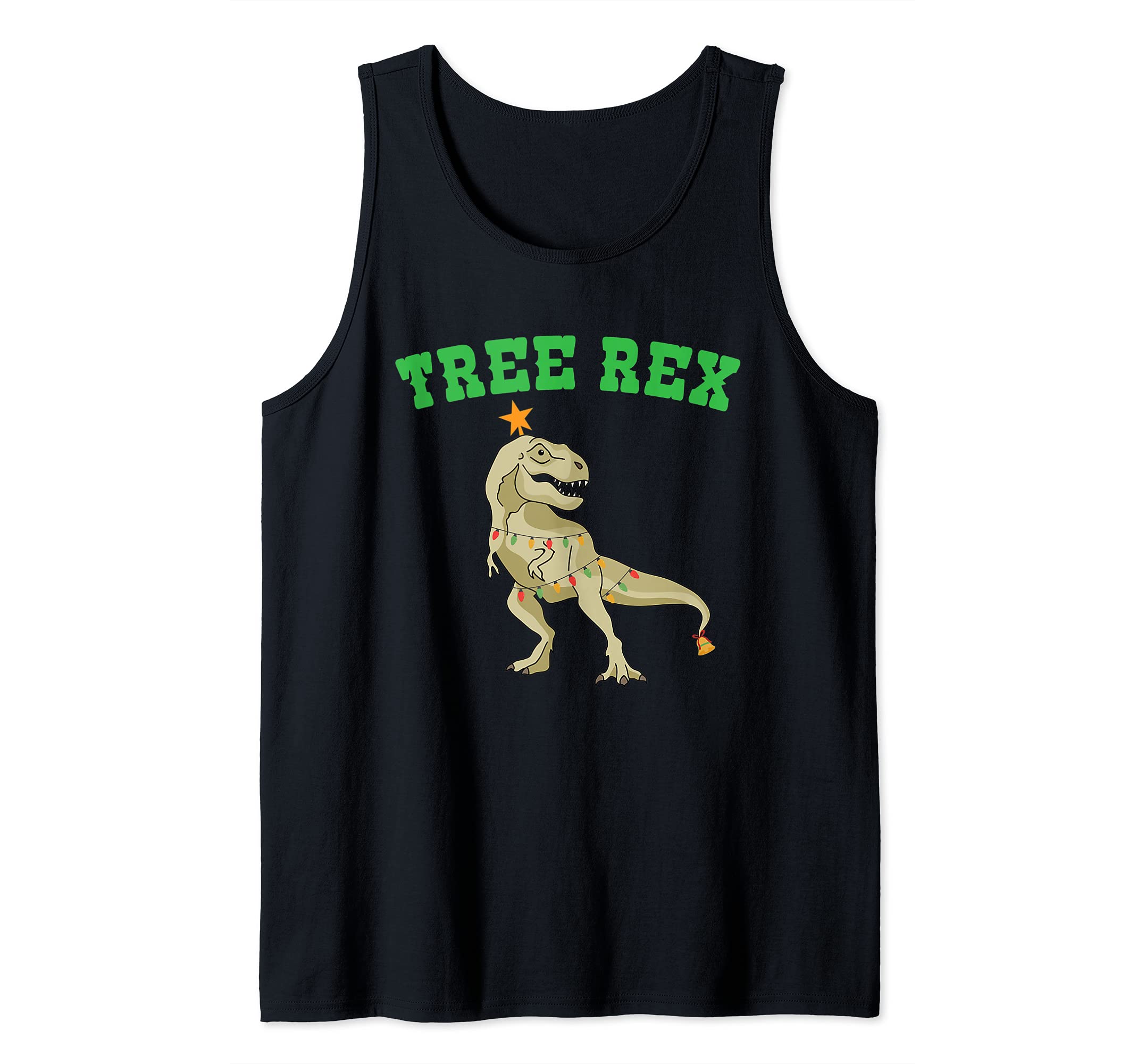 Tree rex hilarious dinosaur christmas design Tank Top
