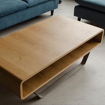 Amazon Co Jp センターテーブル モダン ナチュラル オーク 120 ロー