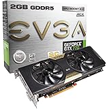 EVGA GeForce GTX770 SuperClocked with EVGA ACX Cooler, 2GB GDDR5 256bit, DL DVI-I, DVI-D, HDMI, DP, SLI Ready Graphics Cards (02G-P4-2774-KR)