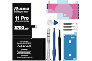 RUEMIU Battery for iPhone 11 Pro, Upgraded 3700mAh Durable High-Capacity Battery Replacement with Repair Tool Kit, Compatible