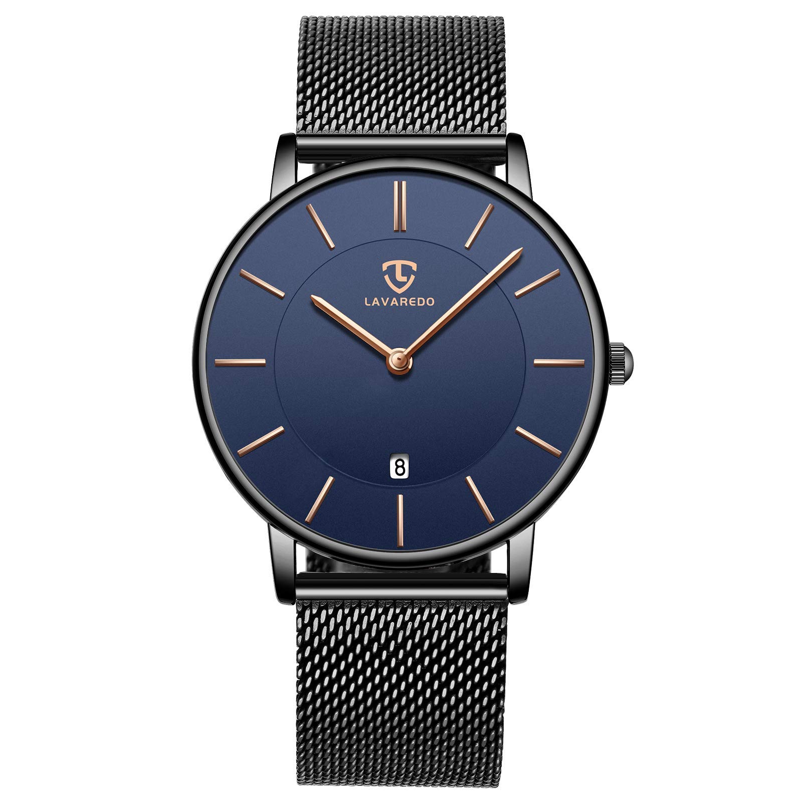 BEN NEVIS Watch, Mens Watch, Minimalist Fashion Simple Wrist Watch Analog Date with Stainless Steel Mesh Band