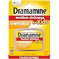Dramamine Motion Sickness Relief for Kids | Chewable Grape | 8 Count