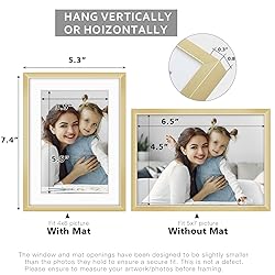 Golden State Art - 5x7 Aluminum Picture Frame