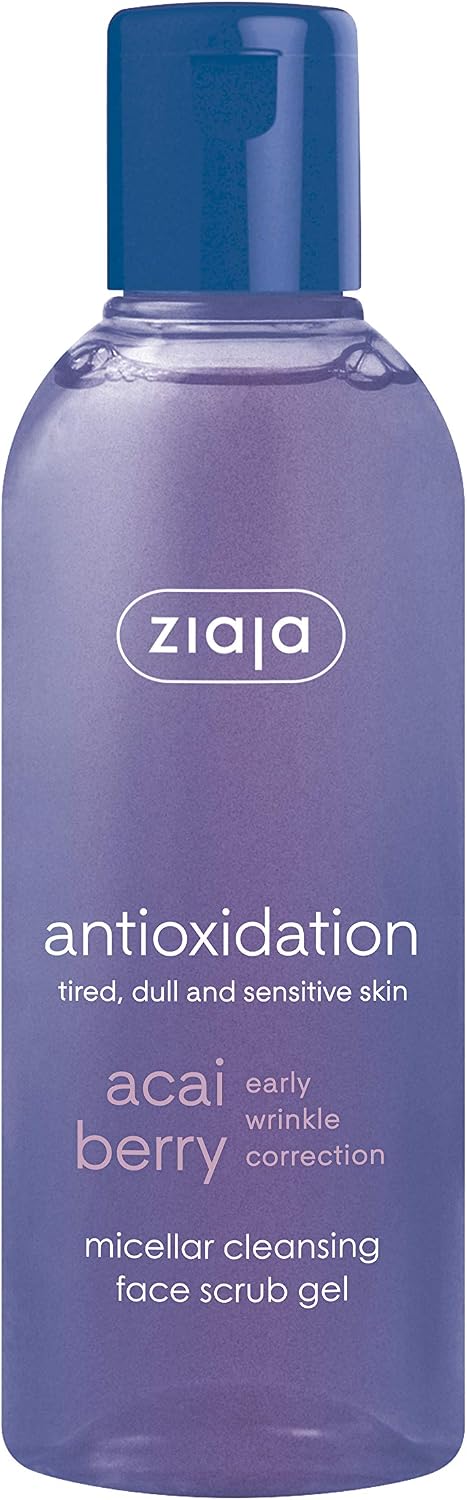 Ziaja Acai Berry Micellar Cleansing Face Scrub Gel Antioxidation 50ml