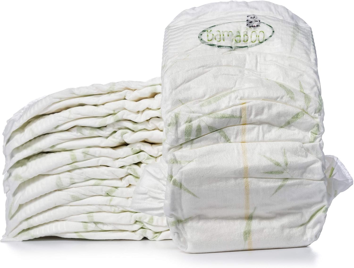Mama Bamboo Soft, Breathable, Sustainable Bamboo Nappies (Size 5) - Multipack 96 Nappies, White, Size 5 (96 nappies) - Image 5