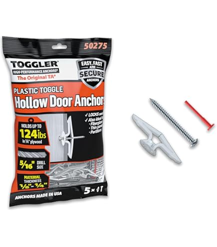TOGGLER Toggle TC Commercial Drywall Anchor with Screws