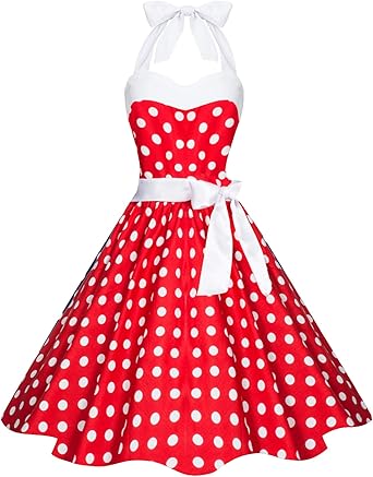 robe rouge a pois