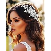 GORAIS Rhinestone Bridal Hair Comb Silver Wedding Hair Accessories Prom Hair Pieces for Brides and Women