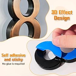 Ranslen 10 Pieces 2.76 Inch High House Numbers