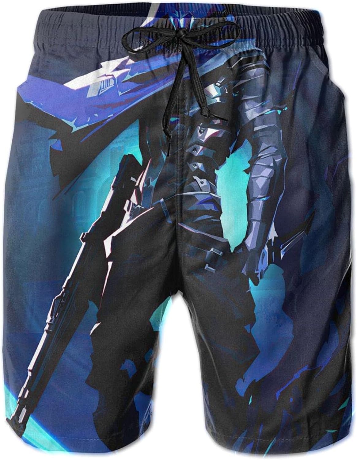 Hodmes Valorant Men's Swim Trunks Quick Dry Shorts with