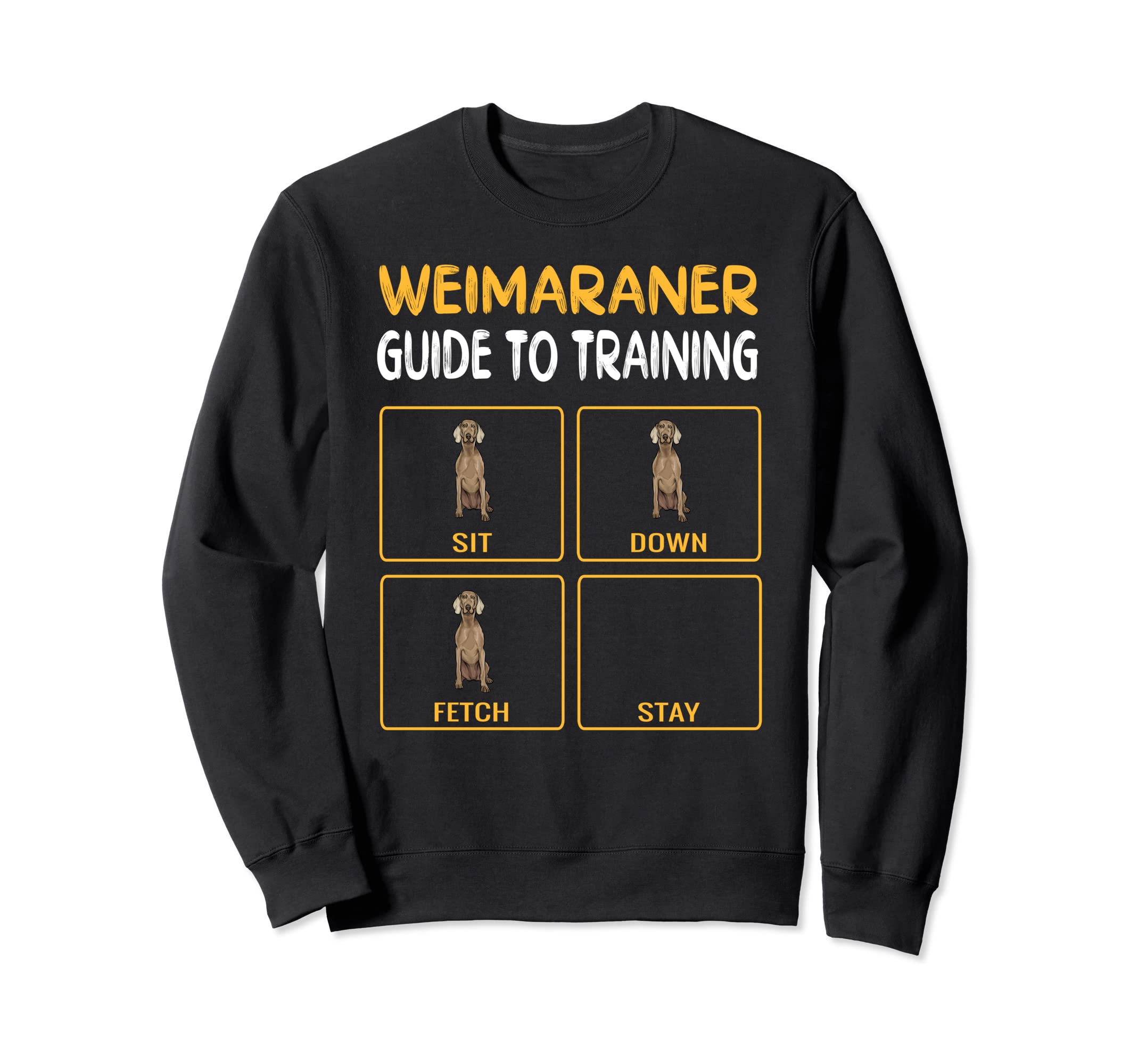 Funny Weimaraner Guide To Training Dog Obedience Trainer Sweatshirt