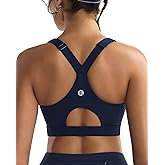 RUNNING GIRL High Impact Sports Bras for Women, High Support Running Adjustable Sports Bra Molded Cup Strappy