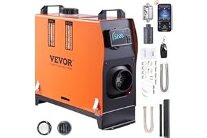 VEVOR 8KW Diesel Heater All in One, Diesel Air Heater with Bluetooth App Control, Portable Parking Heater Automatic Altitude Adjustment Max 18045 ft, Remote Control and LCD, for Vehicles