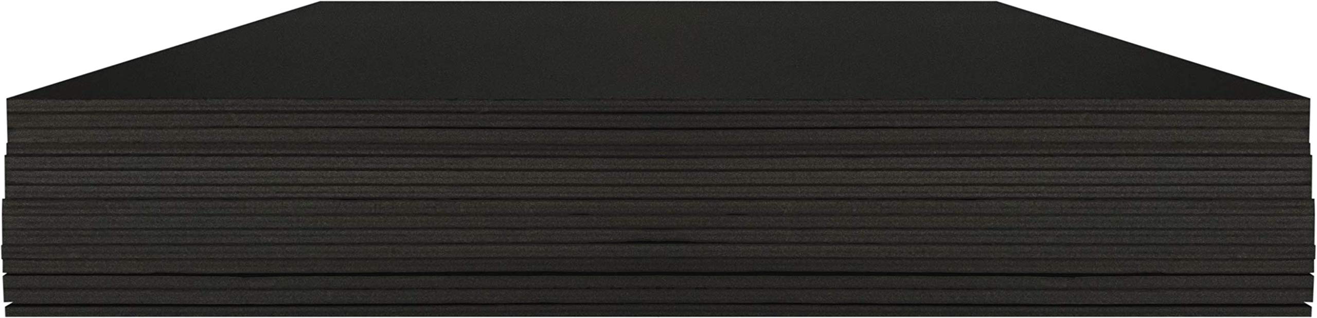 Foam Core Backing Board 3/16" Black 1 Side Self Adhesive 9x12- 5 Pack. Many Sizes Available. Acid Free Buffered Craft Poster Board For Signs, Presentations, School, Office And Art Projects