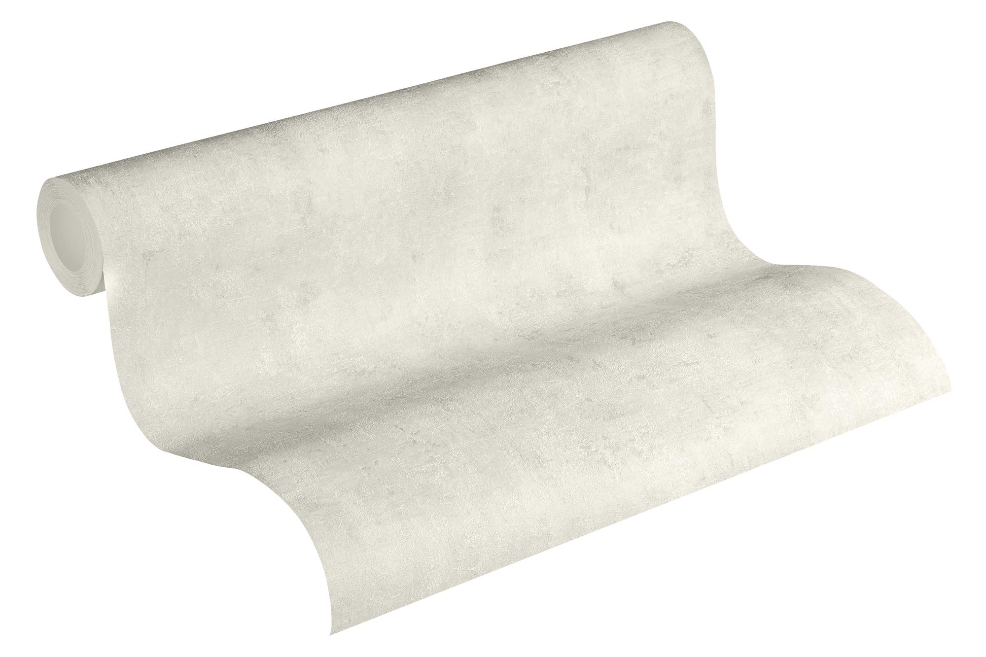 A.S. Création Plain Wallpaper Blooming Non-Woven Wallpaper 10.05 m x 0.53 m Grey Made in Germany by Livingwalls 230751 2307-51