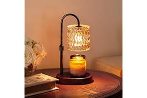 Homelist Candle Warmer Lamp, Adjustable Height for Home Decor, Vintage Candle Warmer Dimmable with Timer, GU10 Bulb, Table Lights for Bedroom, Tea Room, Rest Room