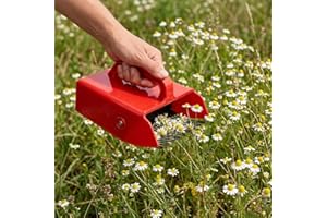 Chamomile Harvester, 2026 Chamomile Flower Harvester Rake with Stainless Steel Comb, Herb Picker & Berry Scooper Tool, Ergono