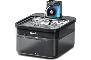 DownyPaws Wireless Cat Water Fountain, 84oz/2.5L Battery Operated Cat Drinking Fountain Indoor, Cordless Pet Water Dispenser 