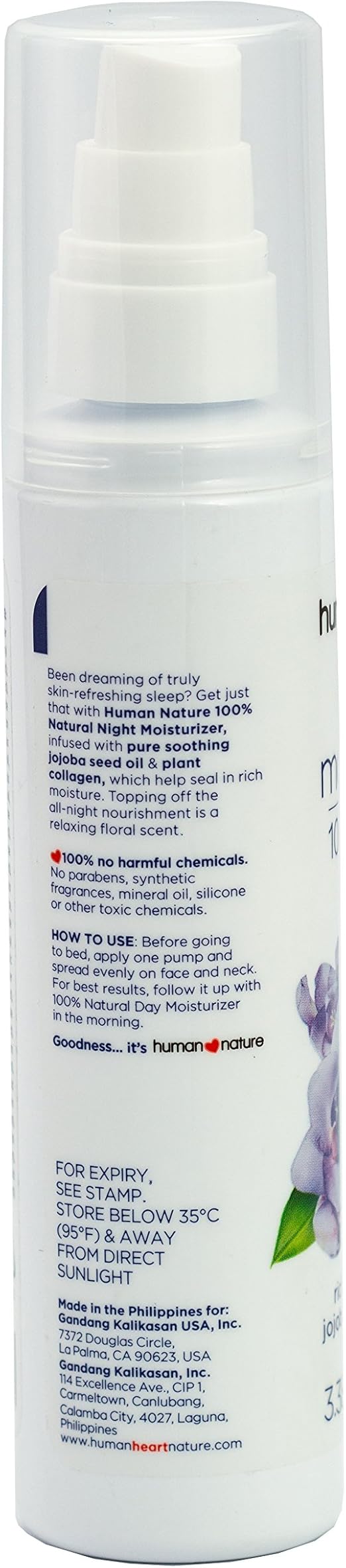 human nature face moisturizer
