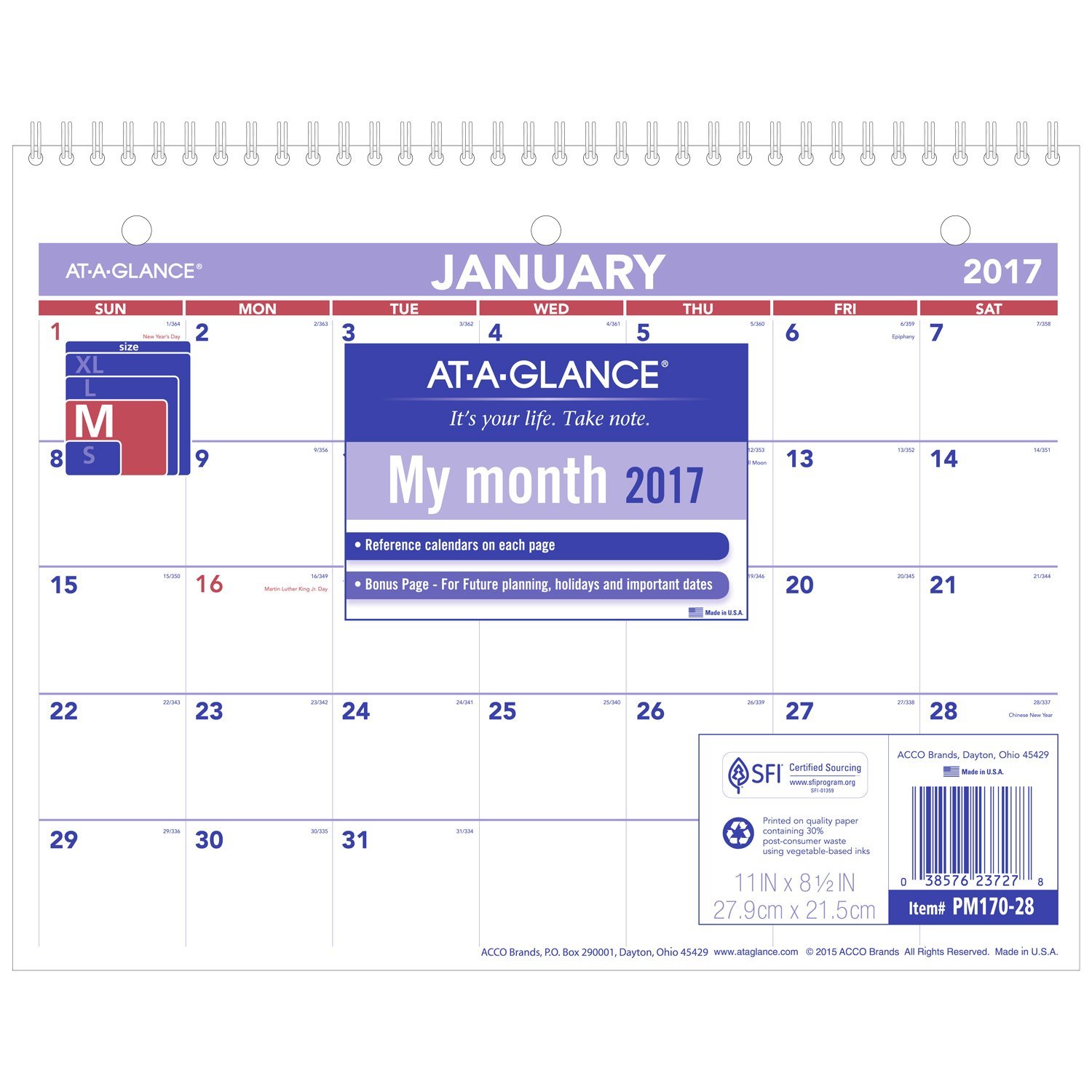 Best 2017 at a glance desk calendar