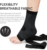 AVIDDA Ankle Support Brace Pair, Adjustable Plantar Fasciitis Compression view 2