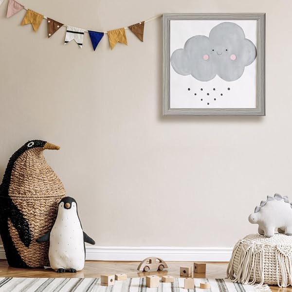 KTKDE 12X16 PICTURE FRAME SET OF 5, WOODEN FRAMES GREY, VERTICAL & HORIZONTAL WALL HANGING FOR WALL DISPLAY,STUDIO GALLERY PHOTO FRAME FOR PHOTOS, POSTERS & ART PRINTS