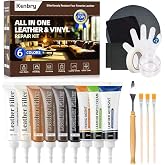 Kenbry Leather &amp; Vinyl Repair Kit for Furniture, Car Seat &amp; Couch Furniture | Leather Repair Kit fixes tears, cracks, scratches &amp; peeling. Fits auto interior, jackets, purses, shoes &amp; faux‑leather.