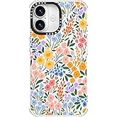 sallvmbek for iPhone 16 Case 6.1 inch,Compatible with MagSafe,Cute Design Flower Floral Print Pattern,Magnetic Shockproof Protective Clear TPU Bumper Cases Cover for iPhone 16 Women Girly