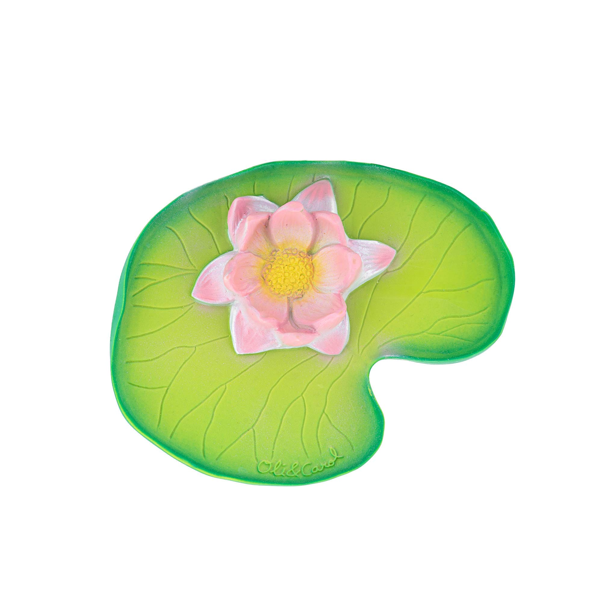 Oli & Carol - Natural Rubber Bath Toy, Water Lily, 13 cm