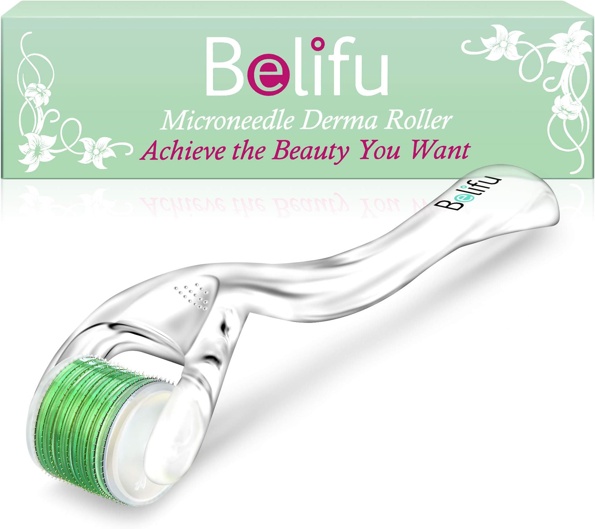 Derma Roller Microneedles for face, 540 Titanium Seamless Micro Needle Roller 0.25mm Cosmetic Needle Skin Care Tool