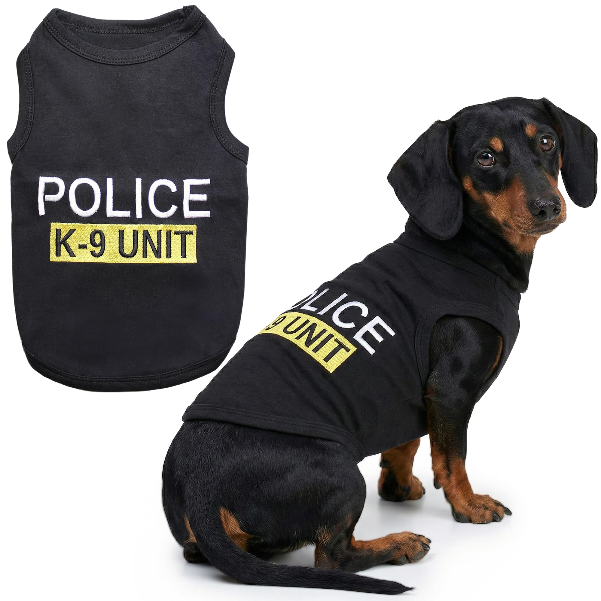 Parisian Pet Police Dog T-Shirt, X-Large