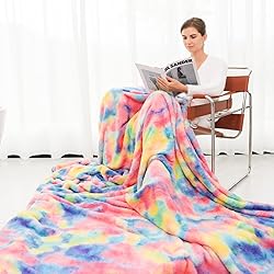 MUGD Fleece Blanket Pink Throw Blanket Throw