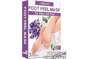 AIQIUSHA Foot Peel Mask 3 Pack,Foot Mask for Baby Soft Touch Feet,Baby Foot Peel Off Mask with Natural Lavender for Exfoliating,Dry Dead Skin, Callus, Repair Rough Heels,Gifts for Women Mom and Men