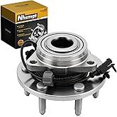 Nhsmgt 4WD Front Wheel Hub Bearing Assembly Compatible with Silverado 1500 Sierra 1500 2007-2013 Tahoe Suburban 1500 Yukon XL 1500 Avalanche Escalade ESV EXT 2007-2014 4x4 6 Lug w/ABS 515096
