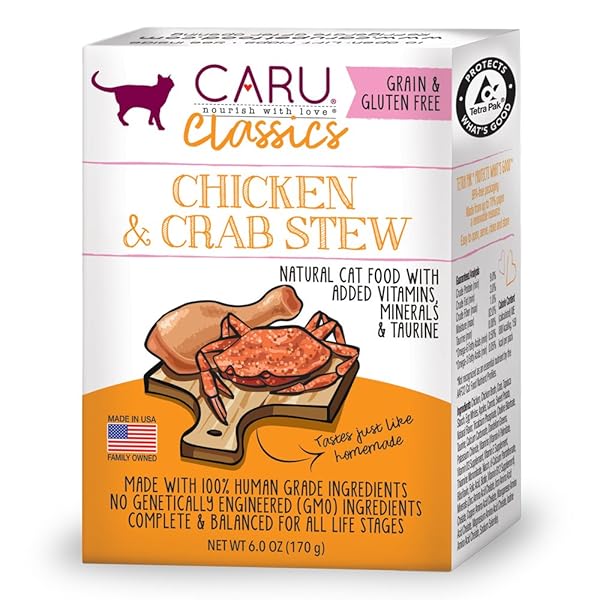 CARU – CHICKEN & CRAB STEW FOR CATS,...