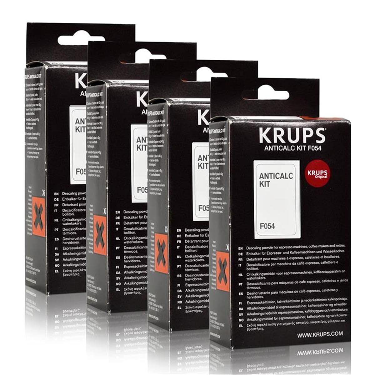 Krups Anticalc Kit F054 Descaler, Pack of 4