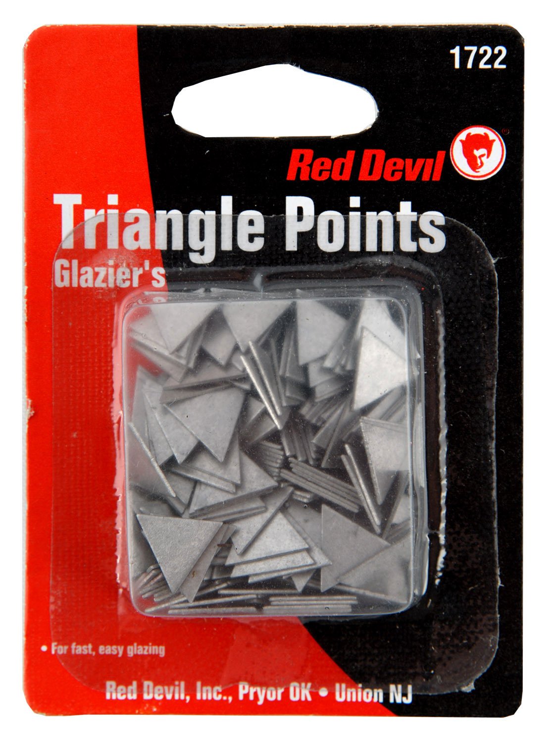 Red Devil 1722 Glazing Triangle Points, One Size, 150 Piece