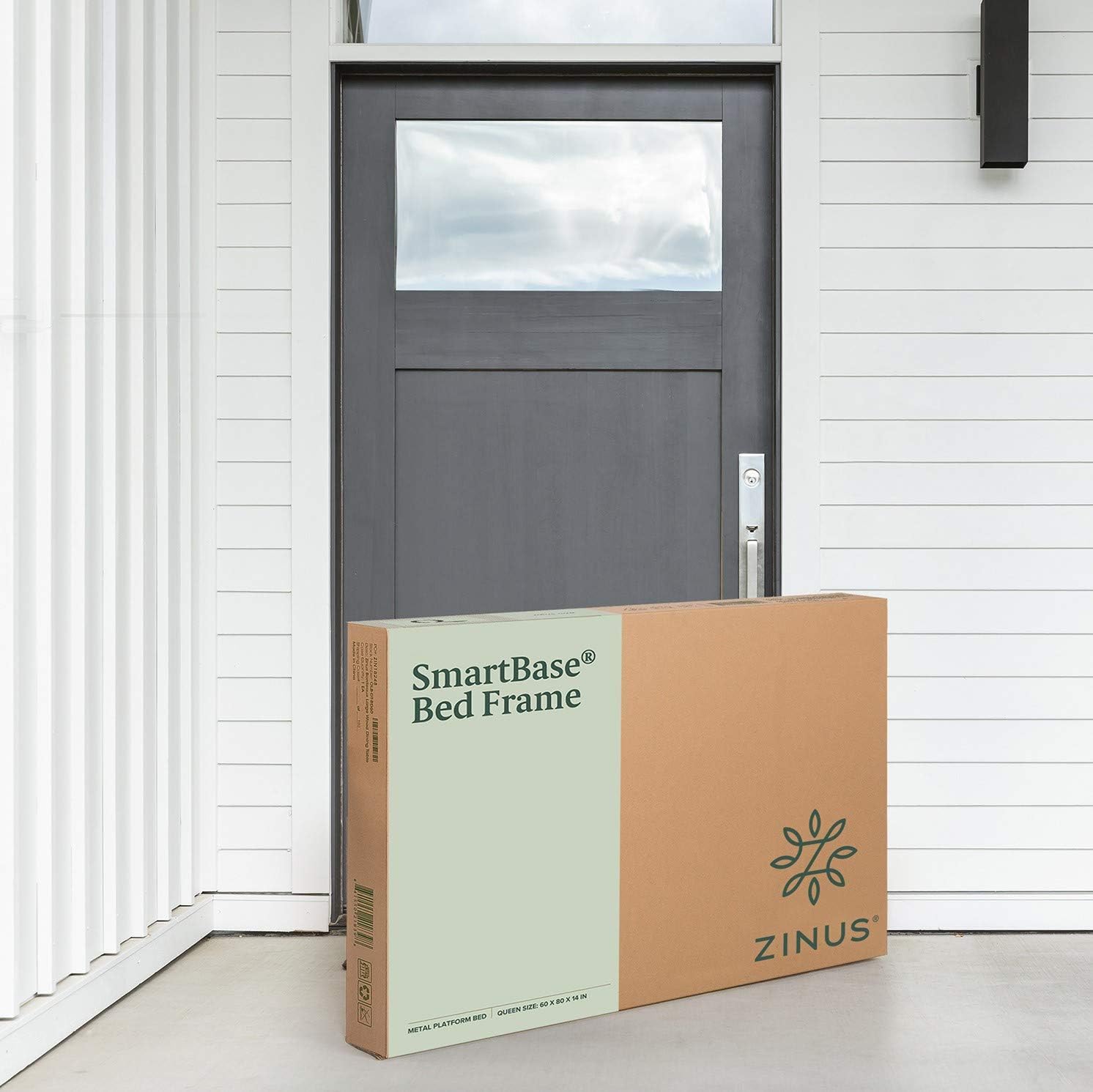 Zinus Shawn 14 Inch Metal SmartBase Bed Frame / Platform Bed Frame / No Box Spring Needed / Sturdy Steel Frame / Underbed Storage, Full: Kitchen & Dining