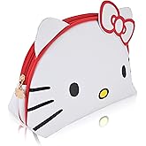 Sanrio Hello Kitty Makeup Bag for Women | Hello Kitty PU Leather Travel Toiletry Bag for Women | Make Up Travel Bag Cosmetic Bag Makeup Pouch