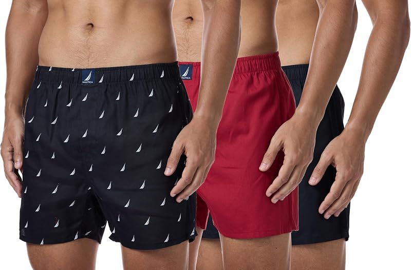 Boxer da Uomo, Nero/Nautica Red/Vela Nero, M