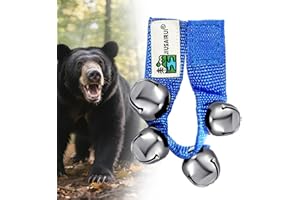 JIUSAIRUI Outdoor Bear Bells for Hiking Safety: Bear Horn to Scare Bears Deterrent Devices for Dogs Biking Fishing Camping Climbing
